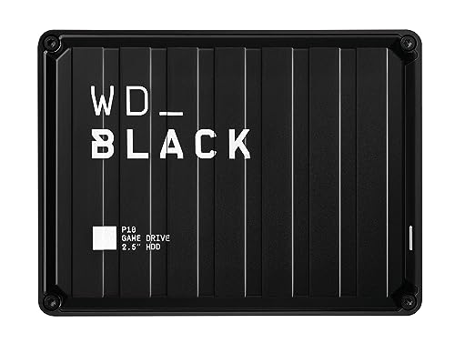 Wd_Black P10 5 Tb Game Drive Per Xbox One Per Accedere Sempre Alla Tua Libreria Di Giochi , 1 Mese Pass Ultimate