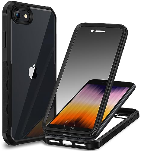 Cenhufo Privacy Cover Per Iphone Se 2022/ Iphone Se 2020/ Iphone 8/ Iphone 7, Custodia Antiurto Con Protezione Schermo Vetro Temperato Anti Spia Integ