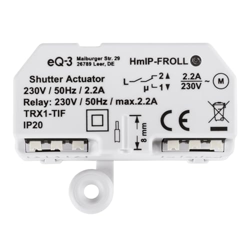 Homematic Ip Zt-D40810D-10P, 151347A0, 230 Voltsv, 230 V, White Us, Larga