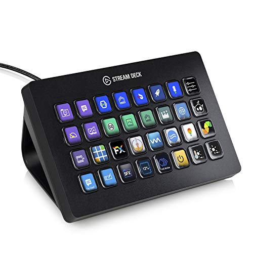 Elgato Stream Deck Xl – Controller Avanzato Da Studio, 32 Tasti Macro, Attiva Azioni Nelle App E In Software Quali Obs, Twitch, Youtube E Altro, Funz