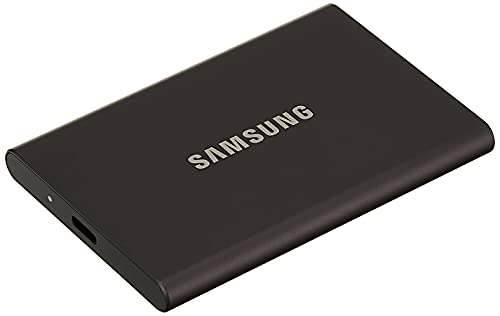 Samsung Portable Ssd T7 Mu-Pc500T - Ssd - Crittografato - 500 Gb - Esterno (Portatile) - Usb 3.2 Gen 2 (Usb-C Connettore) - 256 Bit Aes - Titan Gray