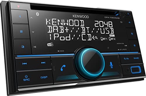 Kenwood Radio Digitale Cristallina Dpx-7300Dab. Tecnologia Bluetooth Per Vivavoce E Musica, Possibilità Di Utilizzare Lo Smartphone Come Telecomando,