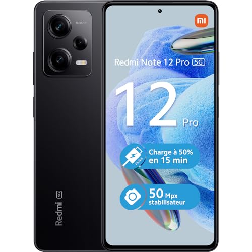- Xiaomi Redmi Note 12 Pro 5G 16,9 Cm (6.67"") Doppia Sim Android 12 Usb Tipo-C 6 Gb 128 Gb 5000 Mah Nero (Xia Ds Redmi Note 12 Pro 5G 6+128 Glo Bk)