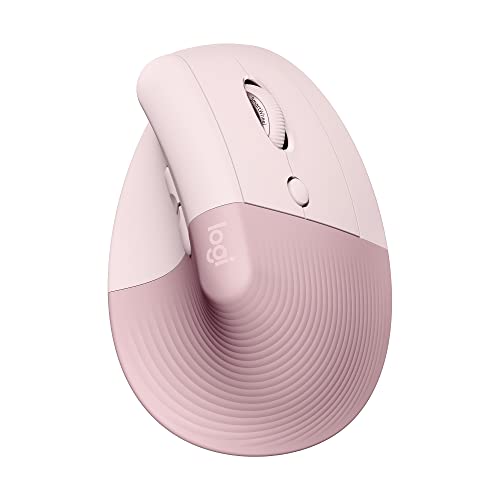 Logitech Lift Mouse Ergonomico Verticale, Senza Fili, Ricevitore Bluetooth O Logi Bolt Usb, Clic Silenziosi, 4 Tasti, Compatibile Con Windows / Macos
