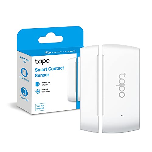 Tp-Link Tapo T110 Smart Contact Sensor, Sensore Di Contatto Intelligente, Domotica, Risparmio Energetico, Batteria Caricata, Avvisi Di Intrusi, Hub Ob