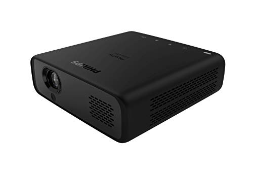Philips Picopix Max One, Proiettore Mobile, Ultra Luminoso E Portatile, Led 4 Canali, Full Hd, Durata Batteria 5 Ore, Altoparlante Incorporato, Hdmi,