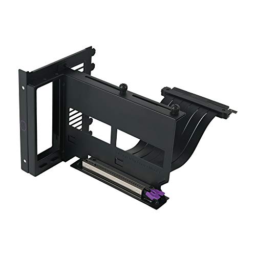 Cooler Master Kit Supporto Gpu Verticale Universale V2, Per Chassis Atx E Dispositivi Pci-E 3.0, Supporto Scheda Video Modulare, Cavo Riser 165Mm V2,