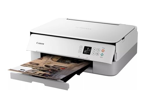 Canon Pixma Ts5351A Stampante Fotografica Inkjet Multifunzione 3-1 Wireless, Bianca