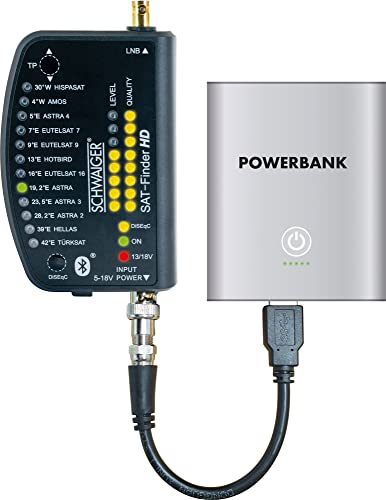 Schwaiger Sat Finder Hd + Powerbank Sat Finder
