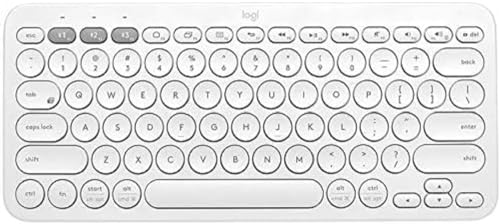 Logitech K380 Tastiera, Layout Tedesco Qwertz, Bianco