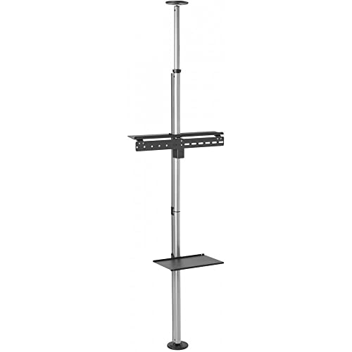 Techly 105612 Supporto Da Pavimento A Soffitto Per Tv Lcd/Led/Plasma 37-70" Silver