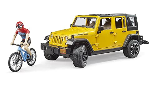 Bruder Jeep Met Mountainbiker
