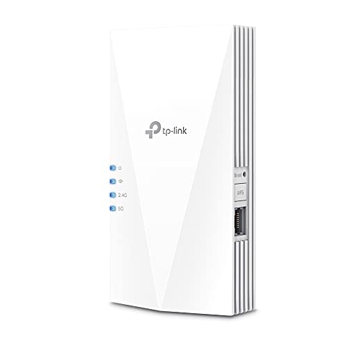 Tp-Link Re600X Ripetitore Mesh Wifi 6 Ax1800Mbps, Antenna Interna, Amplificatore Extender, Booster, 1 Porta Gigabit, Amplificatore Segnale, Compatibil