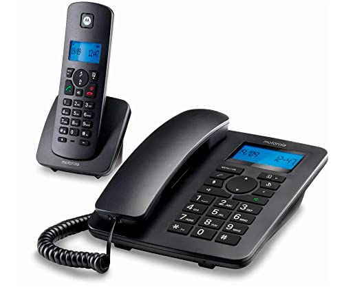 Motorola C4201 Telefono Combo Fijo + Dect Negro