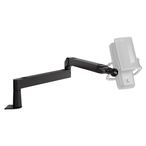 Elgato Wave Mic Arm (Low Profile) - Braccio Snodabile A Profilo Basso, Canaline Per Cavi A Scomparsa, Interamente In Metallo, Versatile Morsetto Da Sc