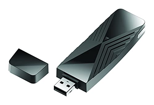 D-Link Adattatore Wi-Fi 6 Dwa-X1850 Ax1800, 802.11Ax, Doppia Banda 2,4/5 Ghz, 1200 Mbps Ad Alta Velocità, Ofdma, Mu-Mimo, Wpa3, Supporta Windows 10