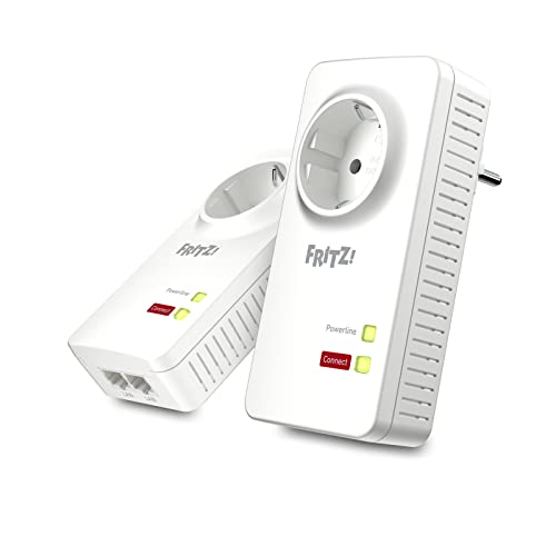 Avm Compatible Fritz!Powerline 1220E Set, 2X Einzeladapter, Gigabit-Lan