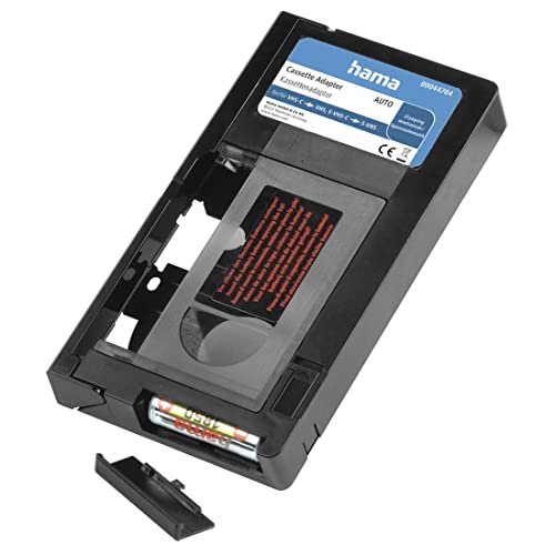Hama Adattatore Cassetta Vhs-C/Vhs '00044704' (Convertitore Video, Cassetta Motorizzata, 6 Mm) Nero