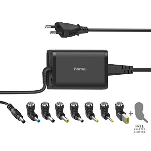 Hama - Alimentatore Per Notebook, 19V/65W, 7 Adattatori