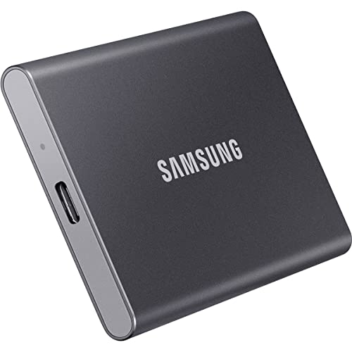 Samsung Mu-Pc1T0T/Ww T7 - Ssd Esterno Portatile Da 1 Tb, Usb 3.2 Gen 2, 10 Gbps, Tipo-C, Grigio Titanio