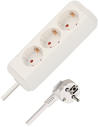 Brennenstuhl 1158610015 - Base Múltiple Eco-Line Blanca (3 Tomas Y 1.5 M)