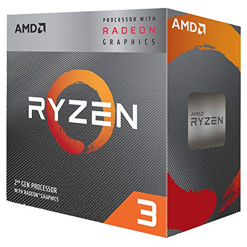 Amd Ryzen 3 3200G, Processore Pc, 3,6 Ghz (Frequenza Massima: 4,0 Ghz), 4 Mb L3 Cache, Socket Am4, Gpu Integrato Radeon Vega 8