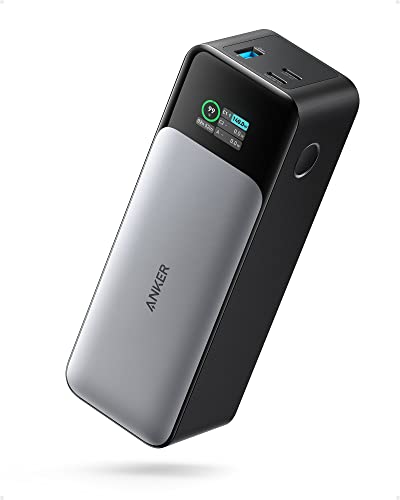 Anker Power Bank Ricarica Rapida - 737 (Powercore 24K), Batteria Esterna Da 24000 Mah Con 3 Porte, Potenza 140 W, Display Digitale, Compatibile Con Ip
