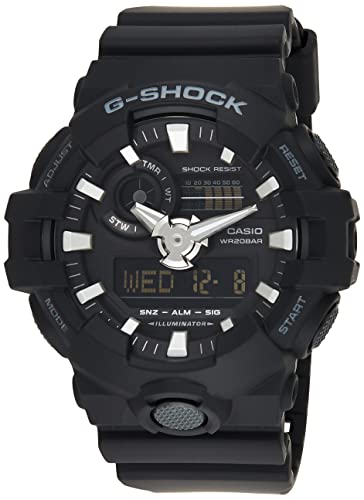 Casio G-Shock Orologio 20 Bar, Nero, Analogico - Digitale, Uomo, Ga-700-1Ber