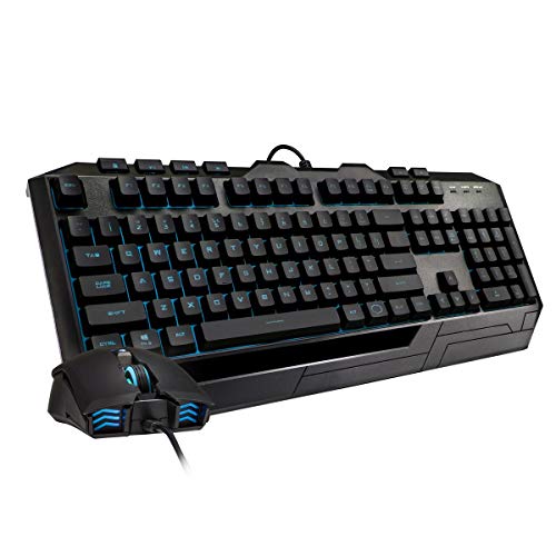 Cooler Master Devastator 3 Plus Sgb-3001-Kkmf1-It, Tastiera Gaming Memcanica E Mouse Combo, Retro-Illuminazione Led 7 Colori