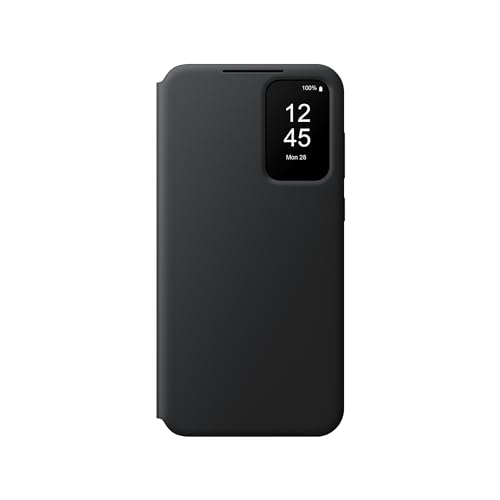 Samsung Smart View Wallet Cover Custodia A Portafoglio Con Finestra Di Visione Notifiche Per Galaxy A35 5G, Nero