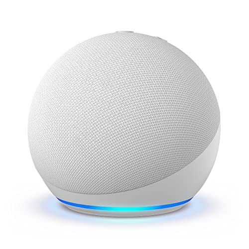 Echo Dot (5ª Generazione, Modello 2022) | Altoparlante Intelligente Wi-Fi E Bluetooth, Suono Più Potente E Dinamico, Con Alexa | Bianco Ghiaccio