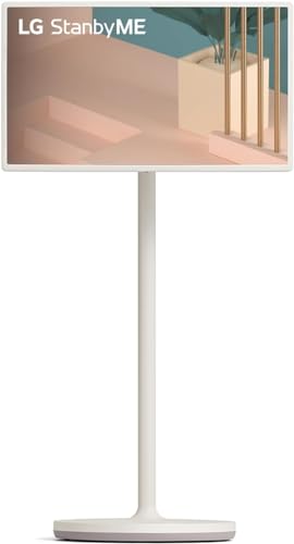 Lg Stanbyme - 27Art10-Schermo Personale Da 27''-Touchscreen Orientabile, Design A Stelo Con Ruote, Monitor Portatile Touch, Batteria Integrata Con 3 O