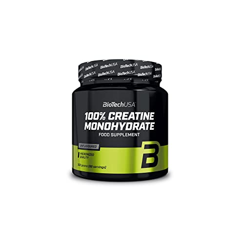 Biotechusa 100% Creatine Monohydrate, Creatin Monoidrato Di Grado Farmaceutico In Polvere Senza Aggiunta Di Sapore, 300 G