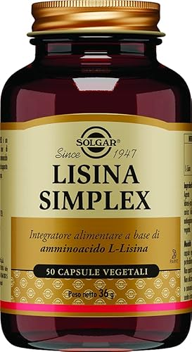 Solgar Lisina Simplex, Capsula