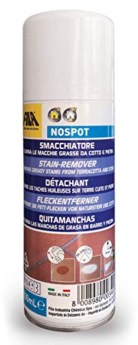 Fila Surface Care Solutions, Nospot, Smacchiatore Spray Per Macchie Grasse Ed Oleose, Ideale Su Cotto, Klinker, Pietra, Granito, Cemento Etc., Bianco,