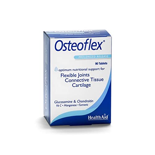 Osteoflex Integratore Per Articolazioni E Cartilagine - A Base Di Glucosamina E Condroitina, 90 Compresse, Healthaid
