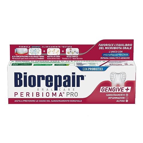 Biorepair Peribioma Pro Dentifricio Con Probiotici, 75 Ml