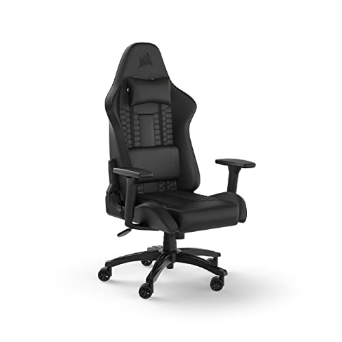 Corsair Tc100 Relaxed-Rivestimento In Similpelle Gaming Chair, Nero