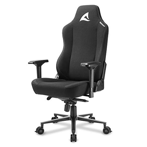 Sharkoon Silla Gaming Skiller Sgs40 Fabric 160º Chair, Lega Di Acciaio, Nero, Largo