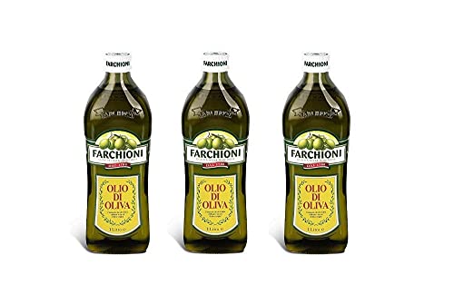 3X Farchioni Olio Di Oliva Olio Di Oliva Bottiglia In Vetro 1Lt