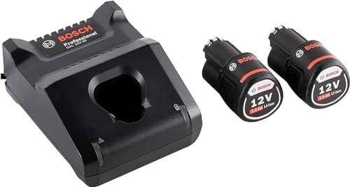 Bosch Professional 12V System Set Batterie (Incl. 2 Batterie Da 2,0Ah + Caricabatteria Gal 12V-40 C132)