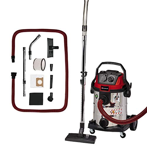 Einhell Te-Vc 2025 Sacl Aspiratore Solidi E Liquidi (1200 W, 200 Mbar, Vano 25 L, Presa Elettroutensile, Sistema Pulizia Filtro, Bocchetta Scarico Liq