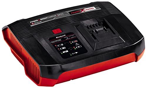 Originale Einhell Power X-Boostcharger 6A Caricabatteria Ultrarapido Power X-Change (Tensione 220-240 V, 50-60 Hz, Corrente Max. 6A, Senza Batteria)