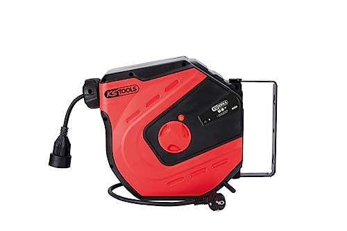 Ks Tools - 150.4218 - Avvolgicavo Elettrico - 3X2,5 Mm2 - Avvolgicavo Elettrico Automatico 15M