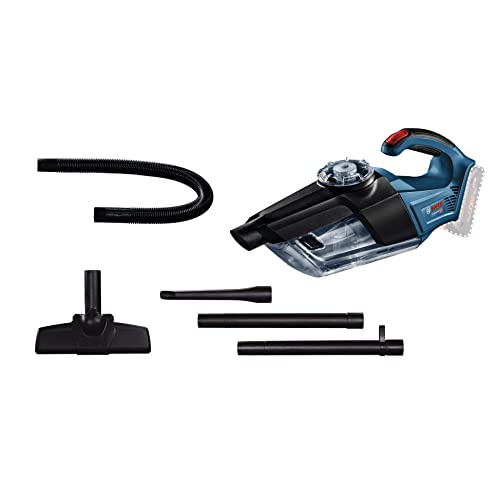 Bosch Professional 18V System Aspiratore Portatile A Batteria Gas 18V-1 (Volume: 1L, Senza Batterie E Caricabatterie, Incl. Tubo Di Aspirazione, Bocch