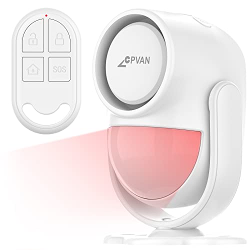 Cpvan Allarme Casa Senza Fili, Sensore Movimento Allarme 125 Db, Antifurto Casa Con Telecomando, Sirena Allarme Perimetrale Per Garage, Porta, Finestr