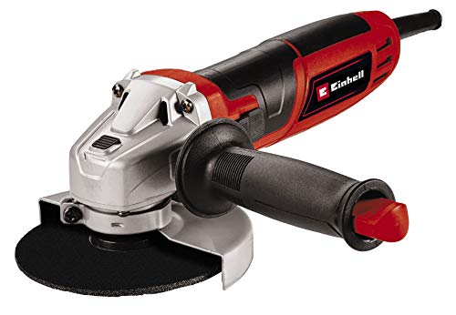 Einhell Tc-Ag 125/850 Smerigliatrice Angolare (Tensione 230 V, Potenza 850 W, Giri Min. 12000, Diam. Max Disco 125 Mm, Inc. Impugnatura Aggiuntiva Con