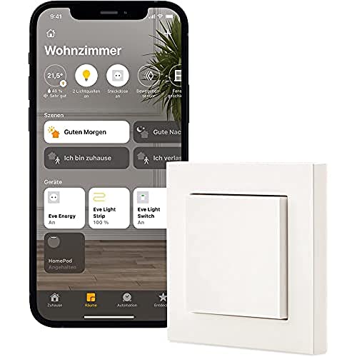 Eve Light Switch - Connected Wall Switch With Apple Homekit Technology
