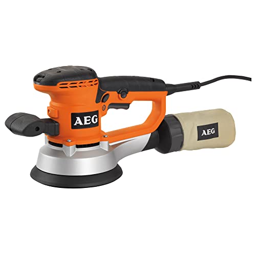 Aeg Ex150 Es Levigatrice Roto-Orbitale 440 W, Include 3 Dischi Abrasivi (Grana 80), Sacchetto Raccogli-Polvere