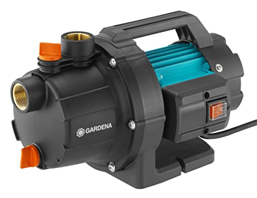 Gardena Pompa Da Giardino 3700/4 P Basic: Pompa Di Irrigazione Con Portata Da 3700 L/H, Potenza 800 W, Albero In Acciaio Inox, L’Involucro In Ghisa, P